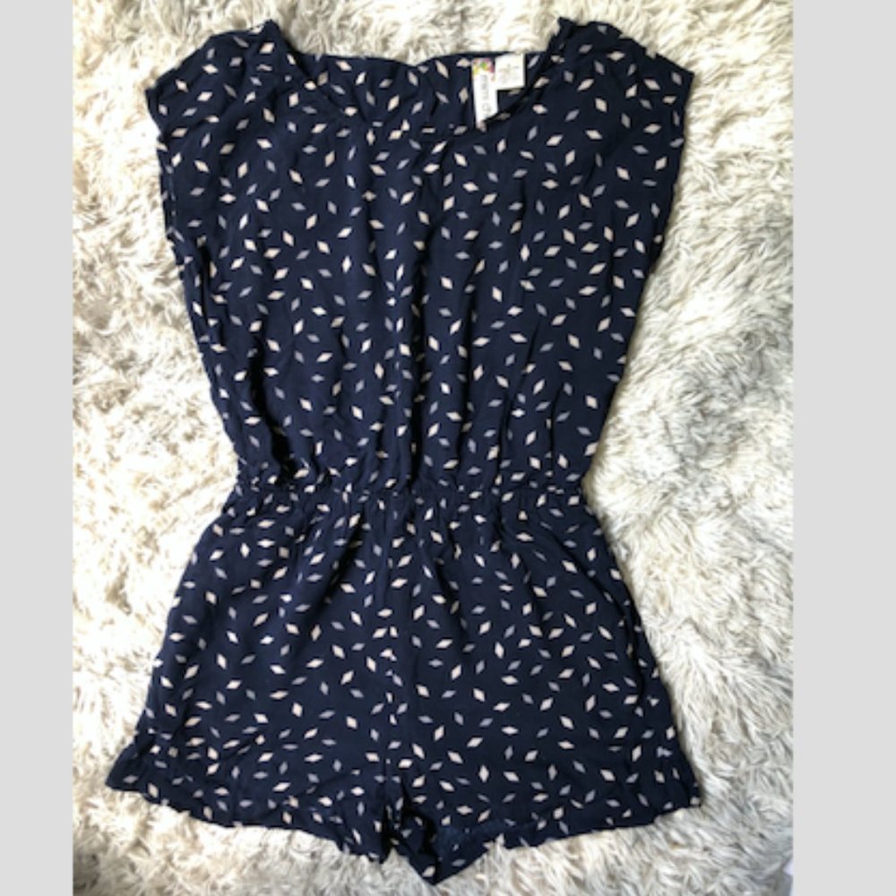 Navy Romper